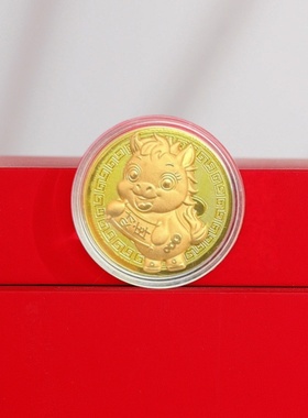 创意薄款仿金箔金色卡通财库摆件