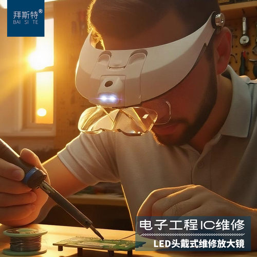 多镜片拜斯特头戴放大镜高清阅读