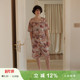 情侣家居服 短款 朵朵可可睡男女春夏新款 竹节棉印花小翻领薄款