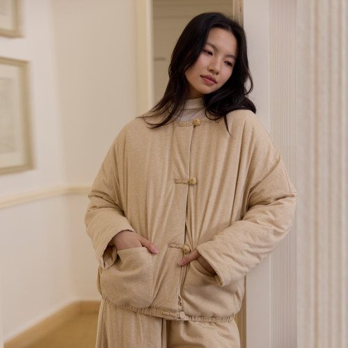 朵朵可可女秋冬夹棉加厚睡衣套