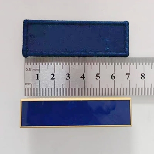 订制蓝色姓名贴魔术贴灭火服标识胸牌定制姓名牌蓝色铁姓名牌