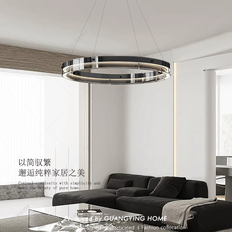 意式极简客厅吊灯简约现代