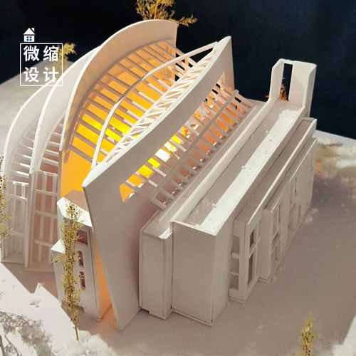 SU模型CAD激光切割图椴木板三合板建筑模型景观园林环艺加工定制