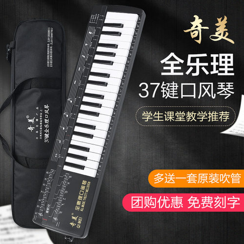 奇美全乐理口风琴37键小学生专用初中生小学中学专业吹管乐器儿童
