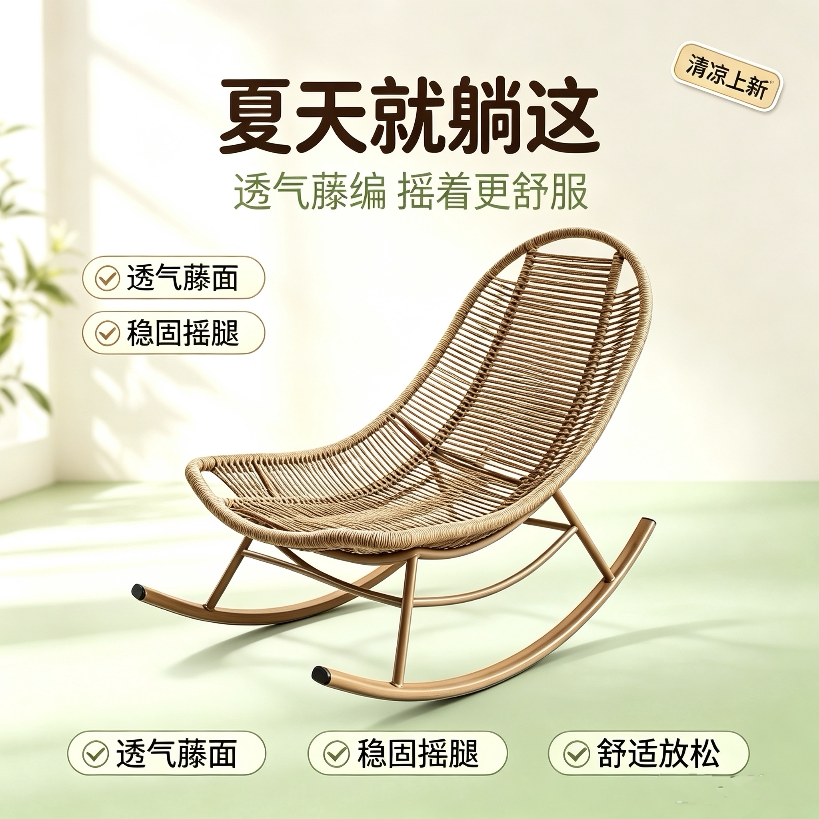 休闲椅户外网红轻奢摇椅阳台摇椅