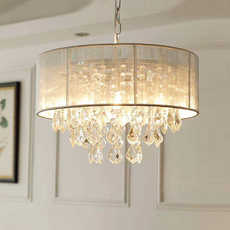 轻奢现代枫叶水晶吊灯房间卧室灯