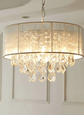 温馨枫叶水晶吊灯简欧美法式现代轻奢衣帽房间家用主次卧室灯饰