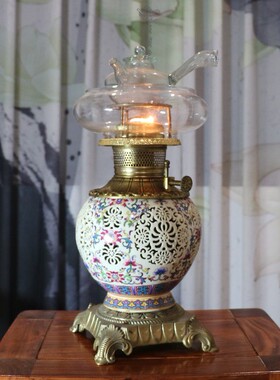 酥油灯煮水泡茶华颖堂收藏品