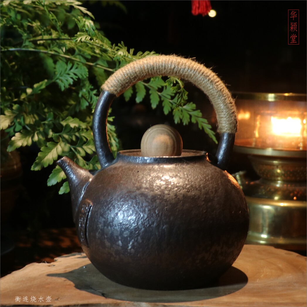 华颖堂媲美日本铁壶台湾衡连功夫茶壶电陶炉可用铁磁烧煮水壶陶壶