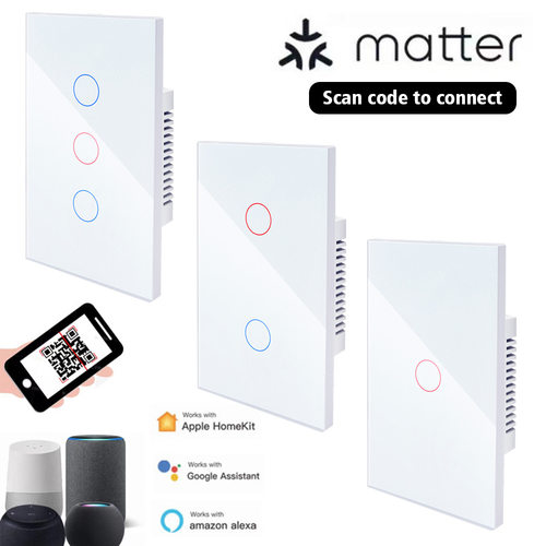 matter智能开关美规HomeKit触摸120智能家居美标google多平台语音