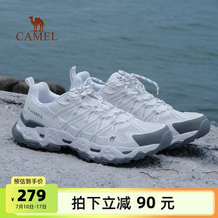 戶外網(wǎng)面運動鞋 駱駝男鞋 清巖2025夏季 新款 防滑透氣女士徒步登山鞋