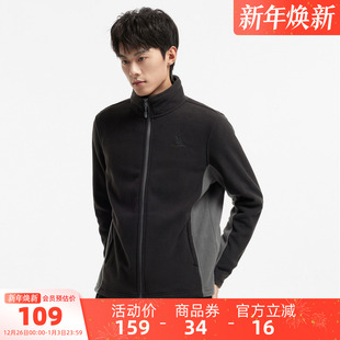 户外内胆摇粒绒保暖抓绒上衣加绒运动外套长袖 骆驼男装 卫衣春秋季