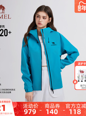 [凯甲Pro]骆驼威锋MICR0TOP-TEX硬壳冲锋衣女3层压胶防水透汽外套