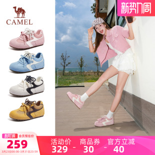 德训鞋 女款 百搭面包鞋 骆驼女鞋 复古老爹鞋 新款 运动板鞋 子 2026春季