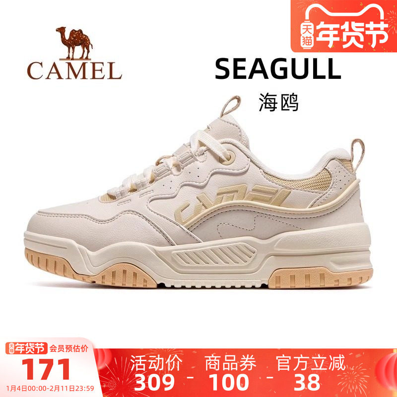 骆驼女鞋海鸥运动鞋2025秋季新款鞋子防滑透气休闲鞋板鞋男