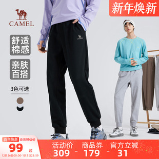 简约舒适百搭裤 骆驼男装 针织休闲运动长裤 棉感男士 子 户外春秋新款