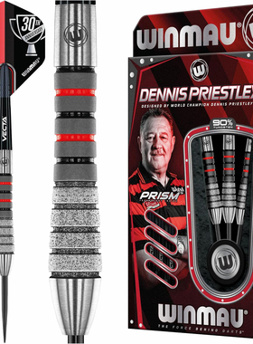 WINMAU Dennis Priestley威马普利斯特利磨砂鱼雷款硬式钨钢飞镖