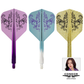 小方形一体飞镖翼AXE加硬飞镖叶 Kwok神鹰郭莎莎款 CONDOR Rosa