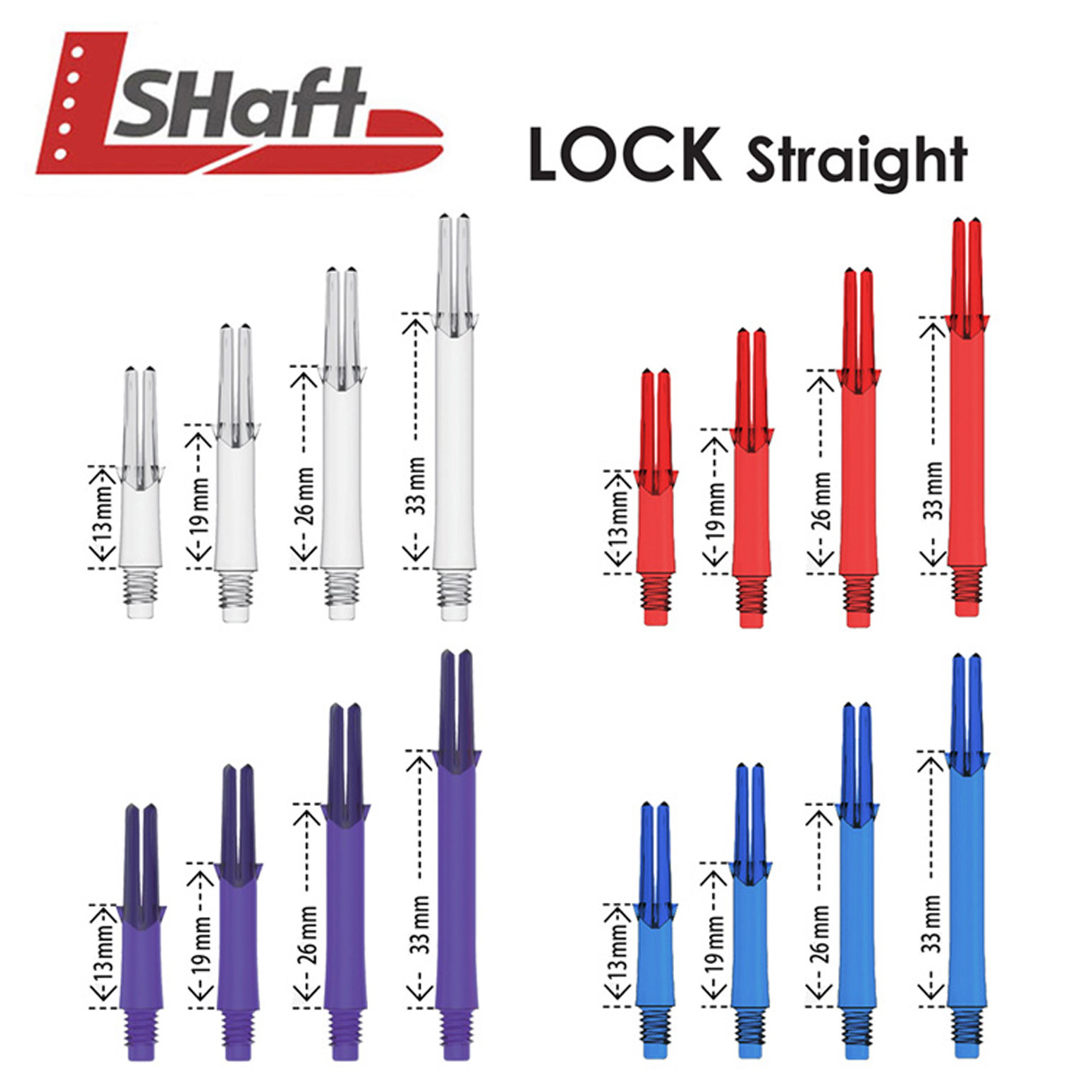 日本产L-Style L-SHaft飞镖杆LOCK STRAIGHT固定全长度全颜色镖杆 运动/瑜伽/健身/球迷用品 飞镖杆 原图主图