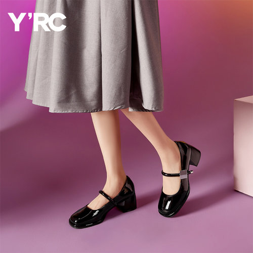 YRC女鞋夏季新款法式玛丽珍单鞋
