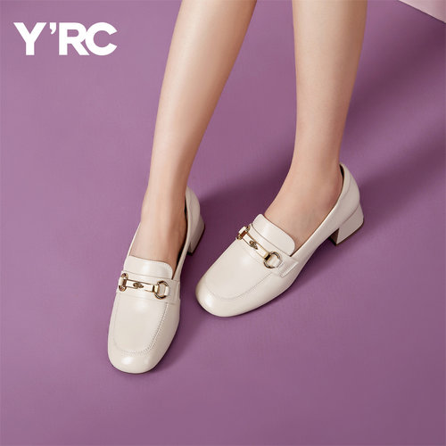 YRC一脚蹬春夏低跟乐福鞋