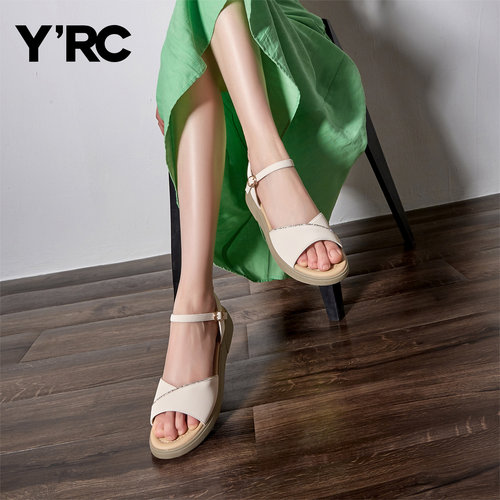YRC凉鞋2025夏季新款平底凉鞋