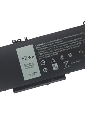 适用戴尔Latitude E5270 5450 E5470 E5570 E5550 M3510 NGGX5 6MT4T 笔记本电池P23T P62G P48F 7V69Y TXF9M