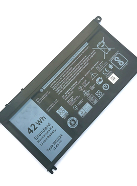 适用戴尔5368 3584 7375 7378 5765 5767 5770 3588 5769 3CRH3 T2JX4 FC92N电池P79G0012 P86F Y3F7Y 8YPRW