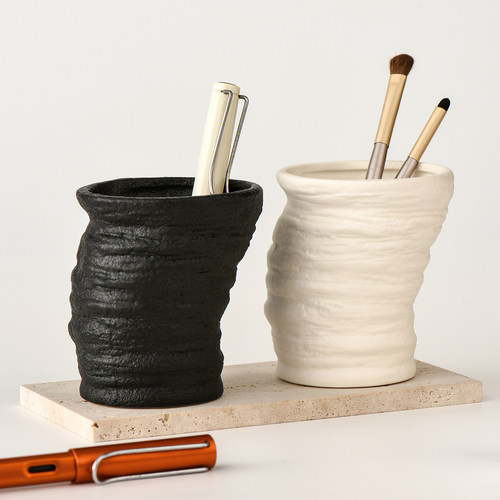 侘寂风枯木设计收纳杯