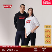 s李维斯25年秋冬新款 美式 男士 Levi 抽绳连帽宽松针织休闲长袖 卫衣