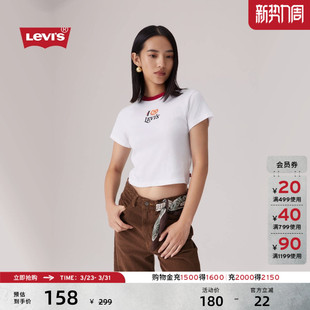 印花休闲短袖 s李维斯FRUIT限定胶囊女士美式 Levi T恤 商场同款