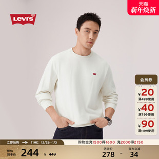 简约休闲经典 Levi 美式 男士 LOGO圆领卫衣 s李维斯25年秋冬新款
