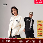 Levi 夹棉厚外套 复古休闲时尚 s李维斯情侣同款 印花翻领宽松美式