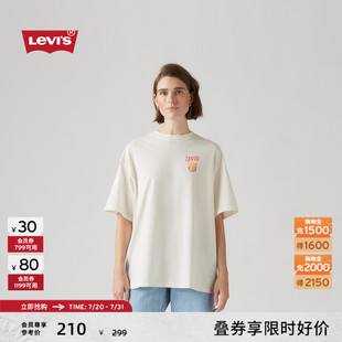 Levi T恤 s李维斯FRUIT限定胶囊系列25年秋冬新款 女士针织休闲短袖