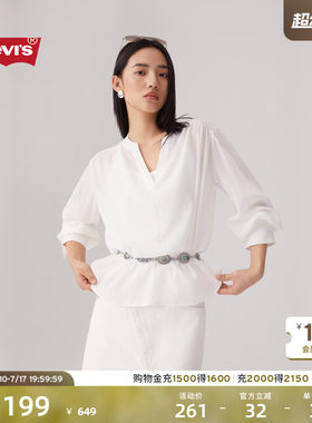 商场同款李维斯女士休闲长袖T恤