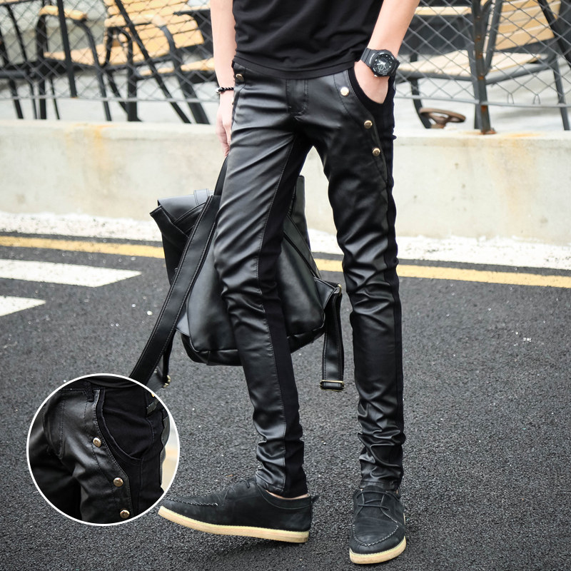 Pantalon cuir homme serré pour jeunesse - Ref 1485537 Image 4