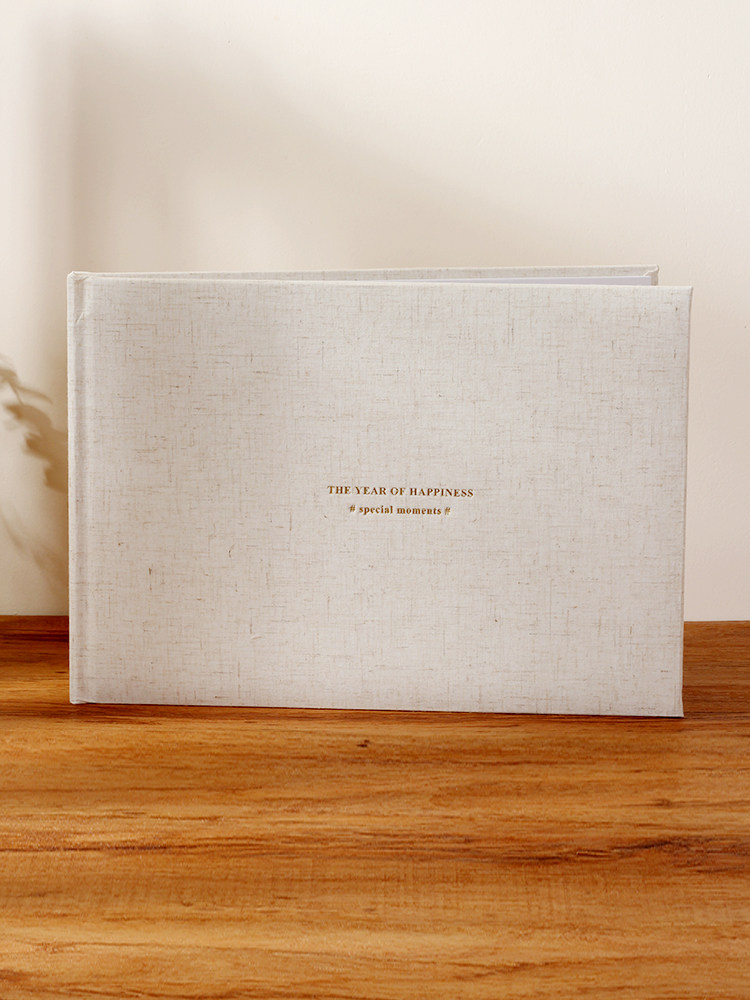 6 색 부드러운 종이 패브릭 커버 핫 스탬핑 사진 앨범 맞춤형 사진첩 하드 커버 앨범 웨딩 웨딩 사진 스튜디오 고화질 사진 앨범