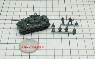 144美军 谢尔曼 M4A3E8坦克模型 板件 狂怒版 电影 成品：