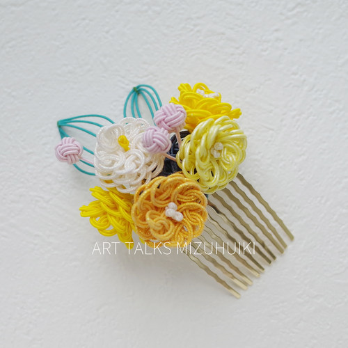 水引wedding发梳 胸针定制| DIY手工制作 陪你在每一个重要的日子