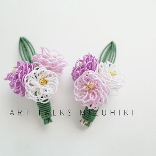 日本水引花束手工胸针