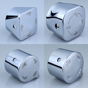 淋浴混水阀分水器配件 水龙头四档转换阀芯把手切换开关手轮手柄