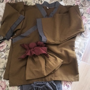 愚公移山儿童演出服古装悯农书童农夫村姑店小二锄禾神笔马良服装