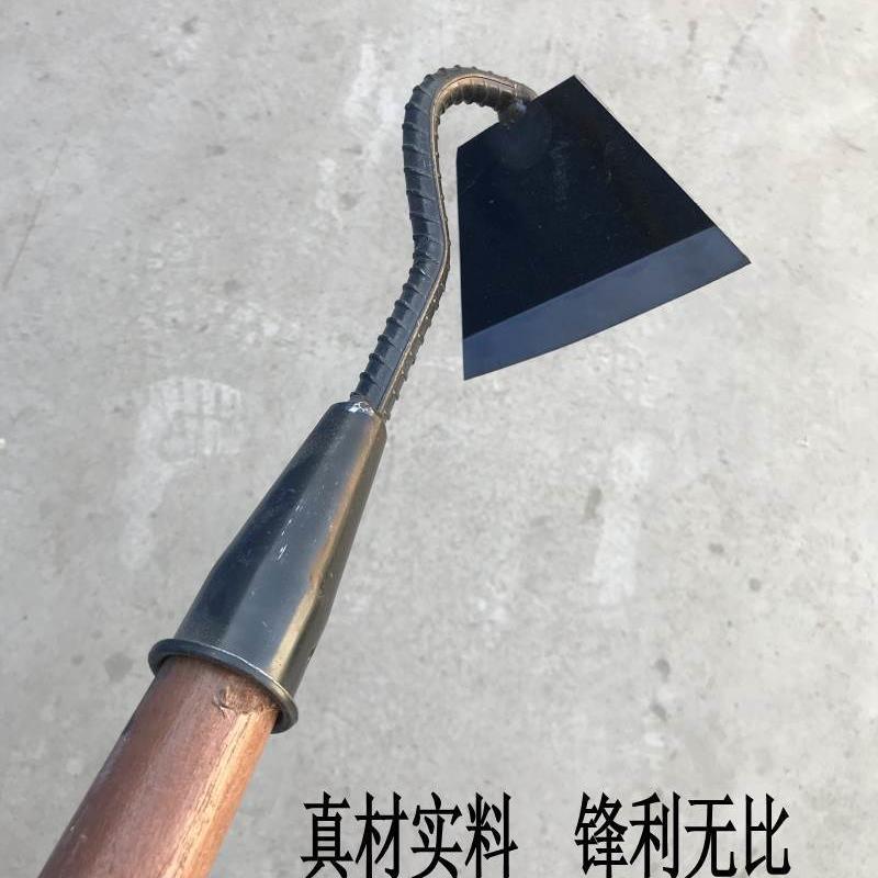 锄地除草锄头铲草开荒松土农具园林园艺除草工具锰钢锄头花园除草