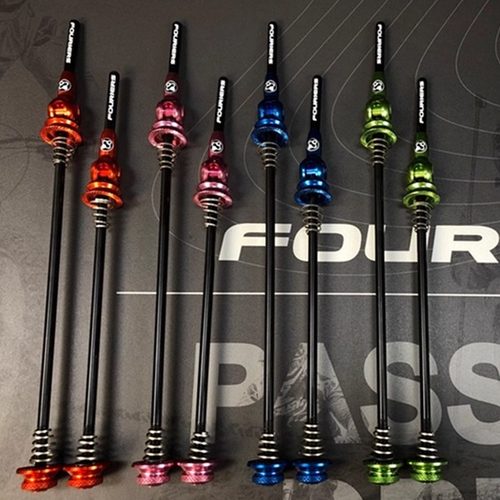 富律业FOURIERS超轻公路车碳纤维轮组钛合金快拆 快拆杆43g 新款