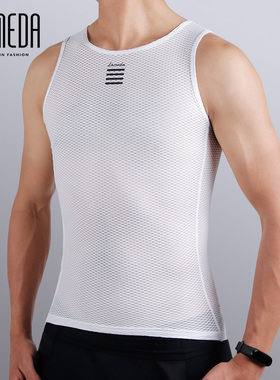 兰帕达lameda排汗衫吸汗骑行背心内衣男公路车自行车打底衫短袖