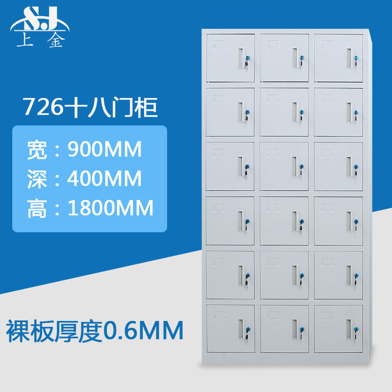 嘉兴上海送货上门员工更衣柜铁皮柜二门三门四门六门钢柜加厚板材