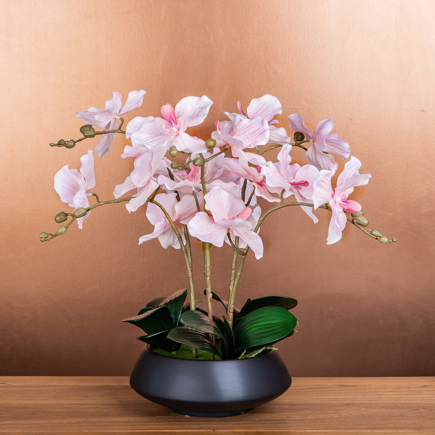 高级手感万代兰仿真花盆栽套装