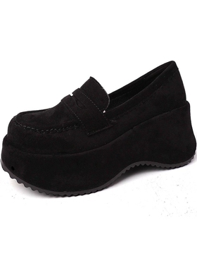 日本offcat2025新款复古皮带扣勃肯鞋女厚底增高保暖棉鞋外穿拖鞋