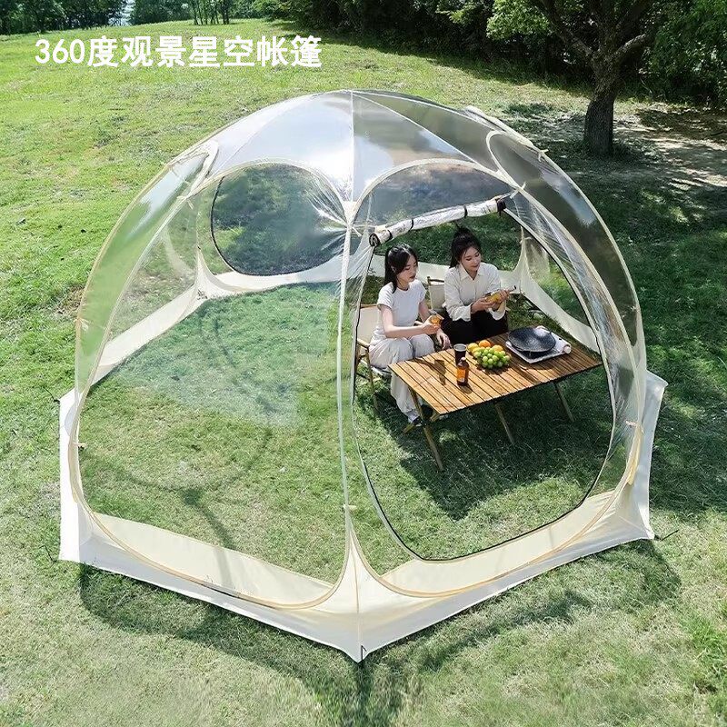 透明星空帐篷便携式折叠野营免搭建网红泡泡屋户外一键开合帐篷
