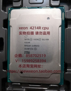 Intel Xeon 4210R银牌CPU/十核心-2.4G-100W 另有 4210